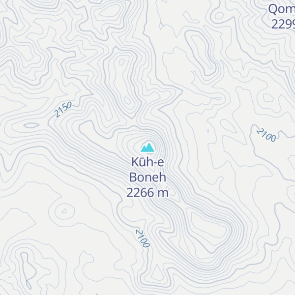 Map of Kūh-e Boneh