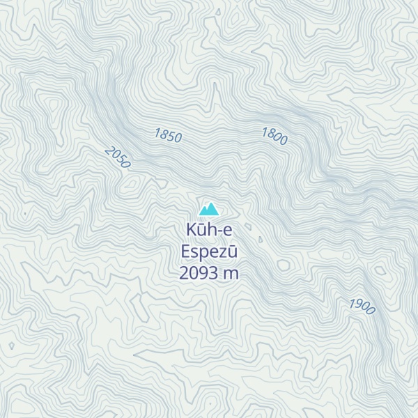Map of Kūh-e Espezū