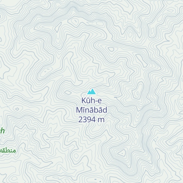 Map of Kūh-e Mīnābād