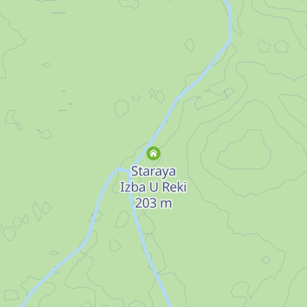 Map of Staraya Izba U Reki