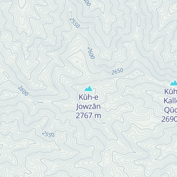 Map of Kūh-e Jowzān