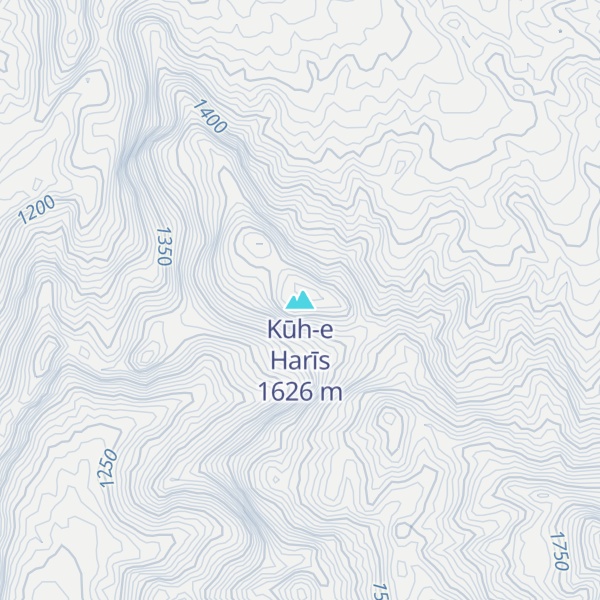 Map of Kūh-e Harīs