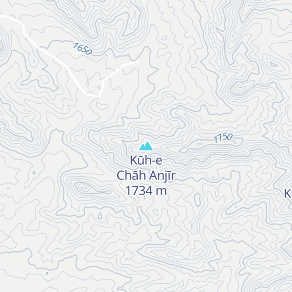 Map of Kūh-e Chāh Anjīr