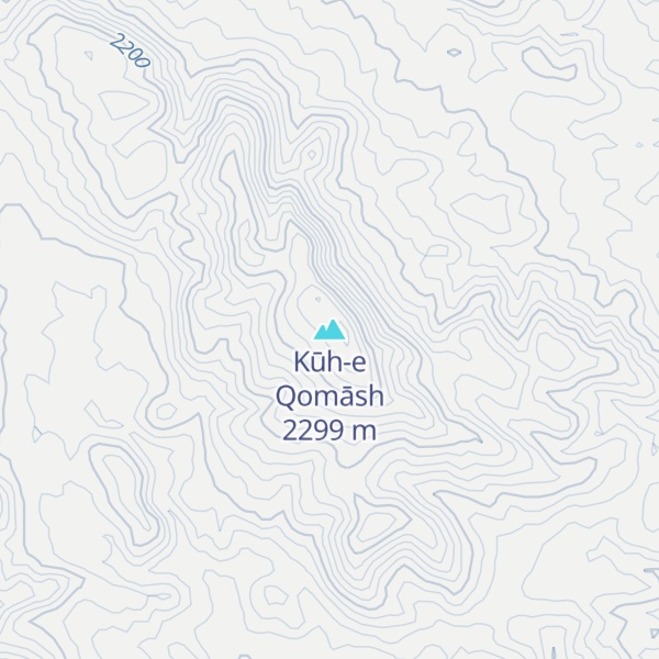 Map of Kūh-e Qomāsh