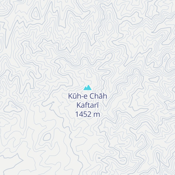 Map of Kūh-e Chāh Kaftarī
