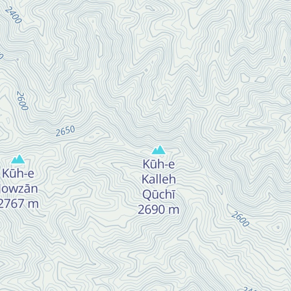 Map of Kūh-e Hamzeh