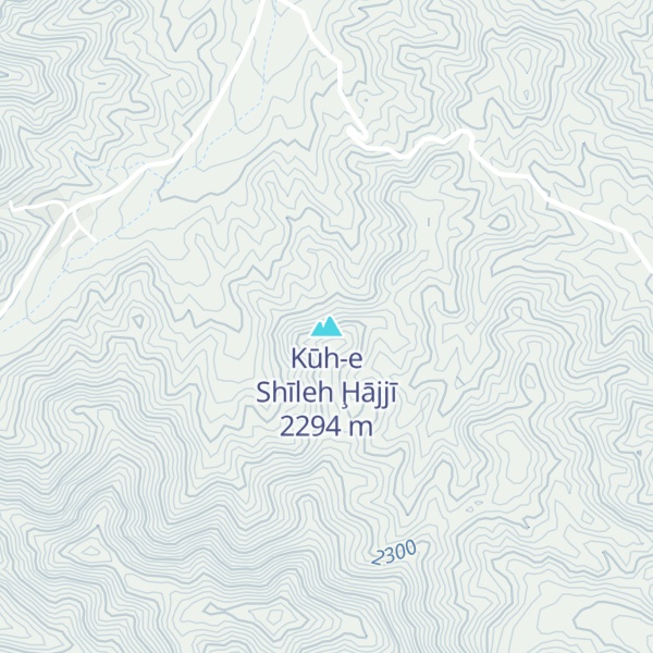 Map of Kūh-e Shīleh Ḩājjī