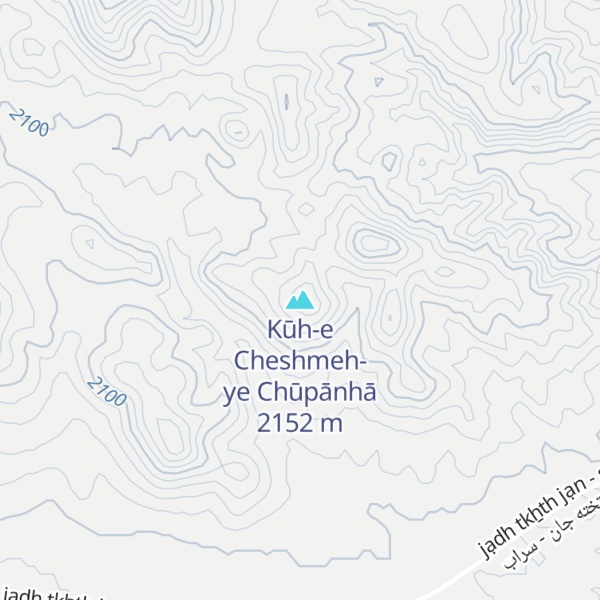 Map of Kūh-e Cheshmeh-ye Chūpānhā
