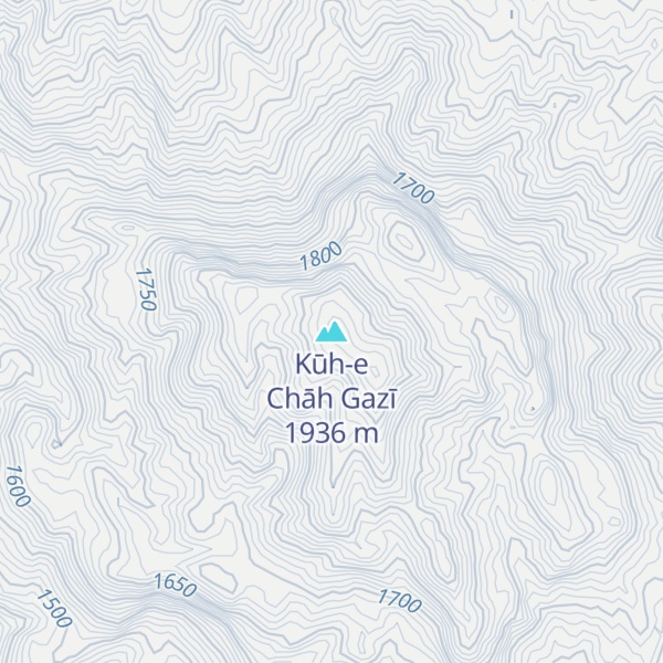 Map of Kūh-e Chāh Gazī