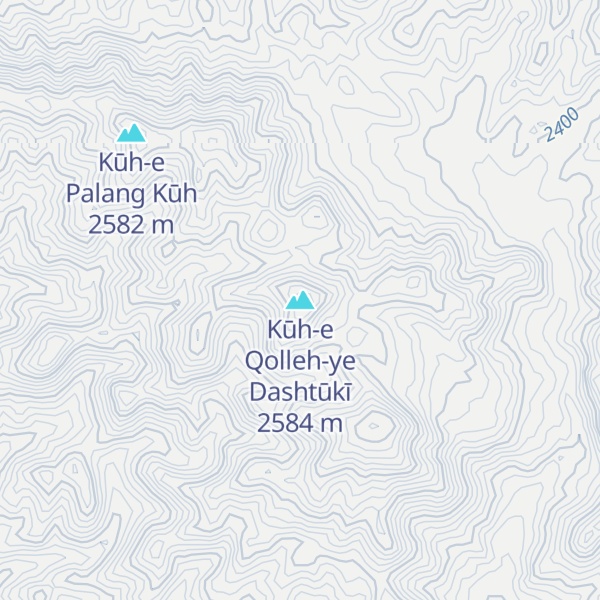 Map of Kūh-e Qolleh-ye Dashtūkī