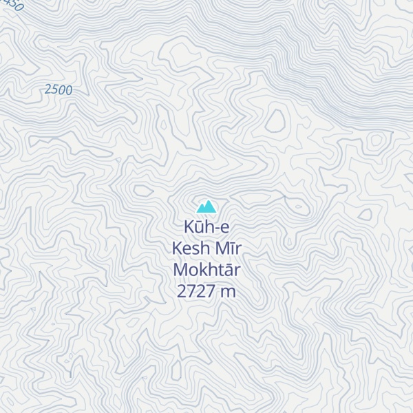 Map of Kūh-e Kesh Mīr Mokhtār