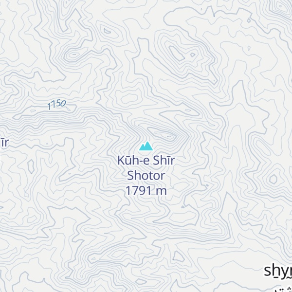 Map of Kūh-e Shīr Shotor
