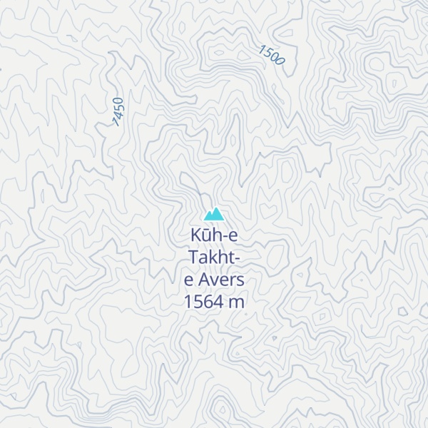 Map of Kūh-e Takht-e Avers