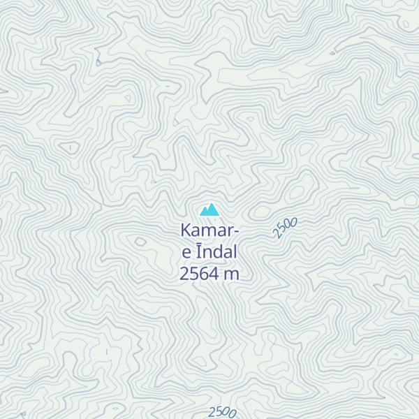 Map of Kamar-e Īndal