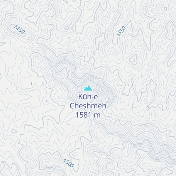 Map of Kūh-e Cheshmeh