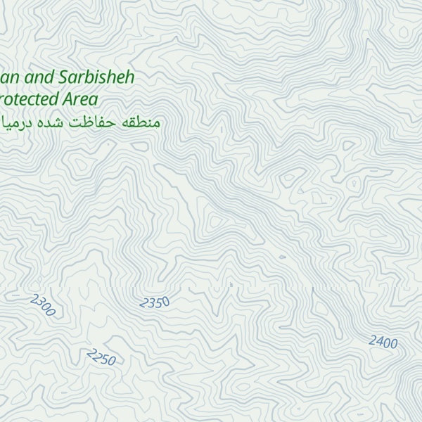 Map of Kūh-e Qarāvolī