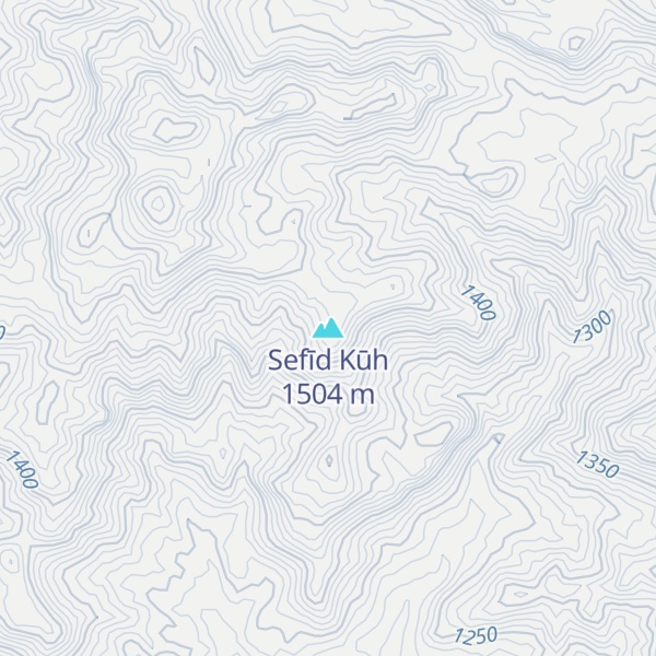 Map of Sefīd Kūh