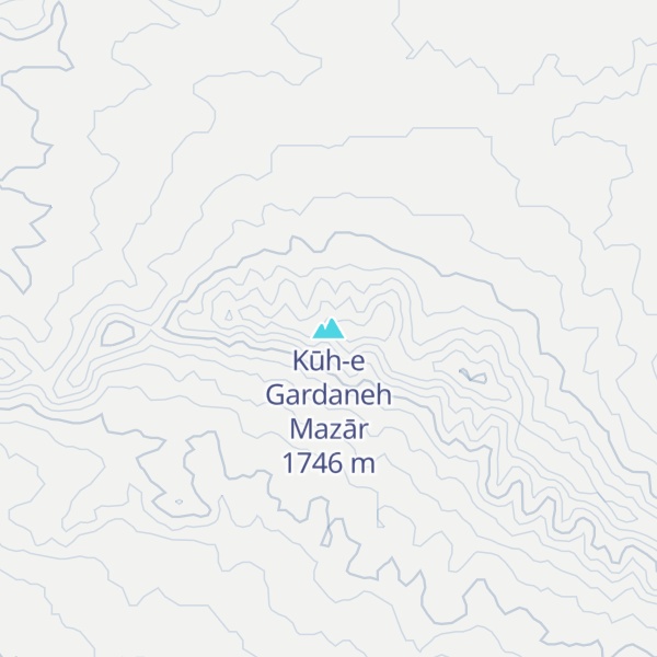 Map of Kūh-e Gardaneh Mazār