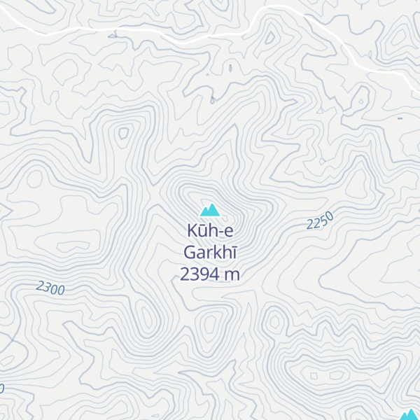 Map of Kūh-e Garkhī