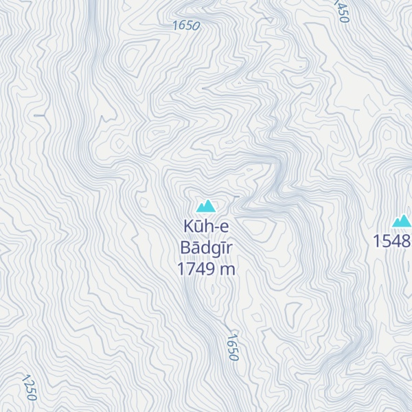 Map of Kūh-e Bādgīr