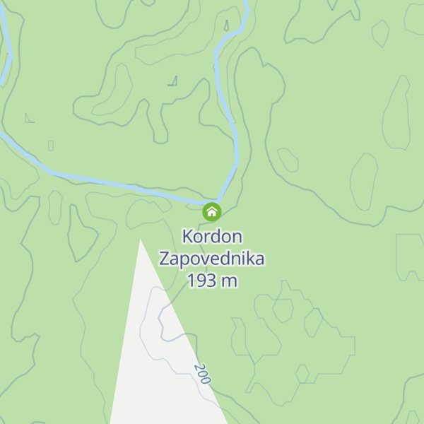 Map of Kordon Zapovednika