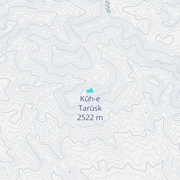 Map of Kūh-e Tarūsk