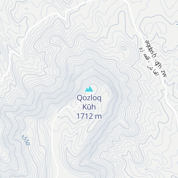 Map of Qozloq Kūh