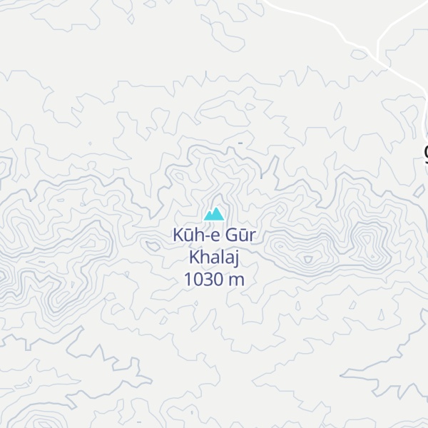 Map of Kūh-e Gūr Khalaj