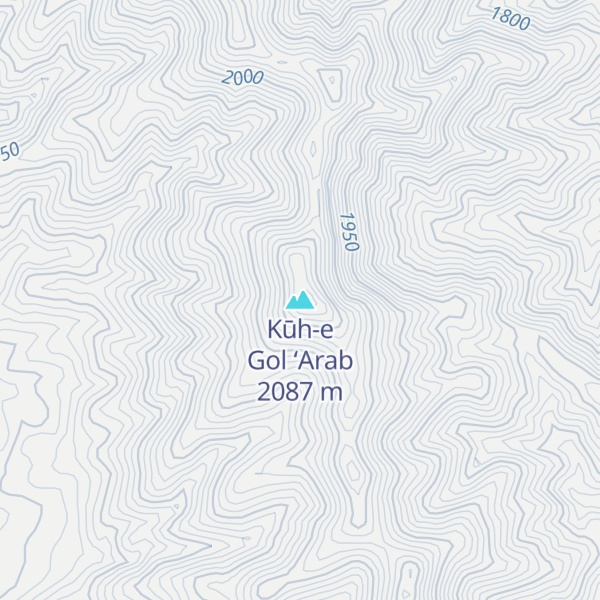 Map of Kūh-e Gol ‘Arab