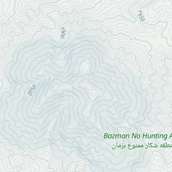Map of Kūh-e Bazmān