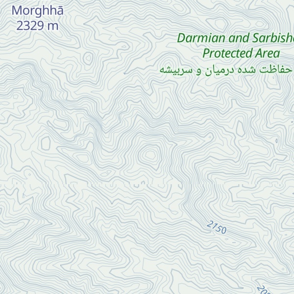 Map of Kūh-e Tīgh Bīl