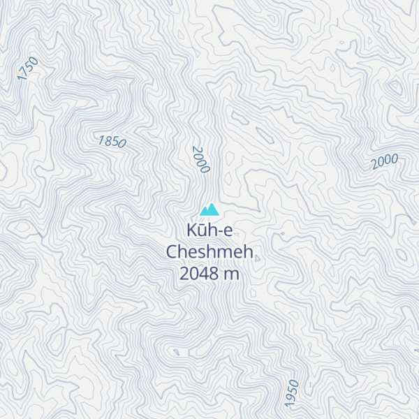 Map of Kūh-e Cheshmeh