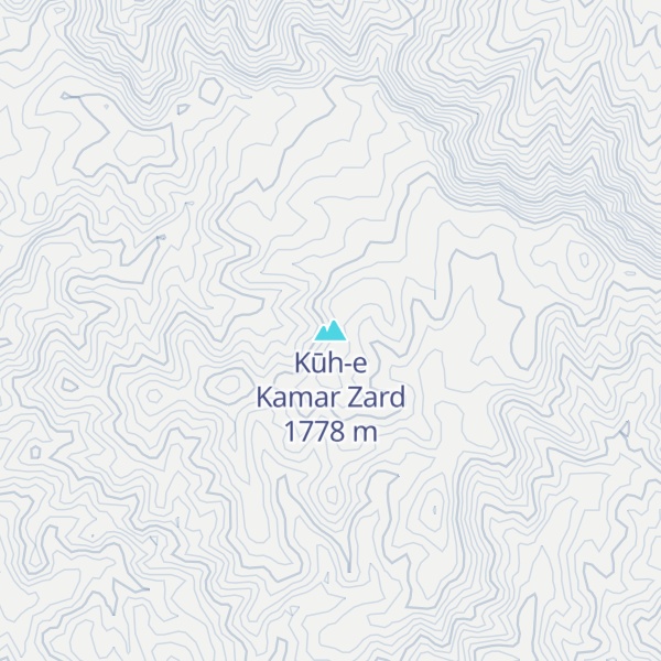 Map of Kūh-e Kamar Zard