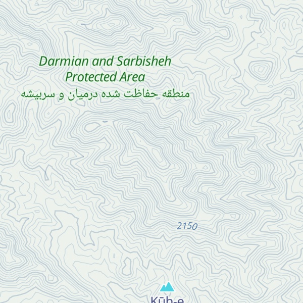 Map of Kūh-e Mow’menābād