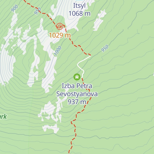 Map of Izba Petra Sevostyanova