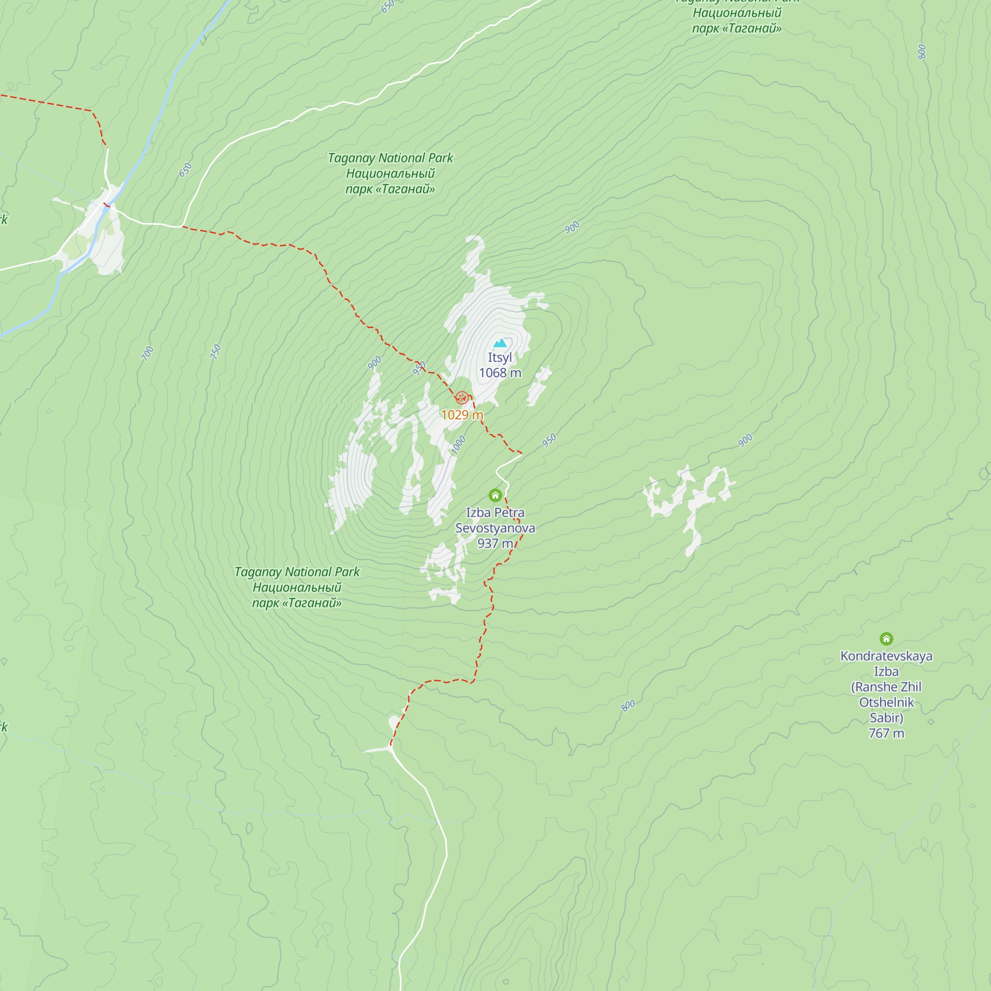Izba Petra Sevostyanova map