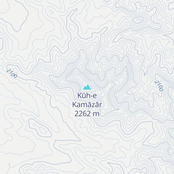 Map of Kūh-e Kamāzār