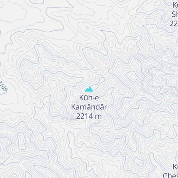 Map of Kūh-e Kamāndār