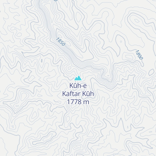 Map of Kūh-e Kaftar Kūh