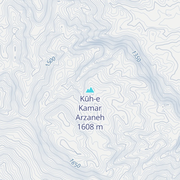 Map of Kūh-e Kamar Arzaneh