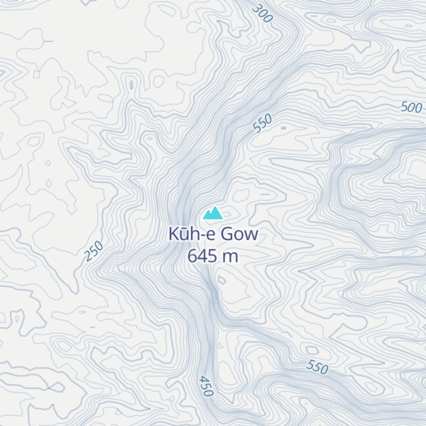 Map of Kūh-e Gow