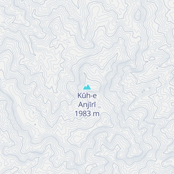 Map of Kūh-e Anjīrī