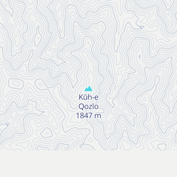 Map of Kūh-e Qozlo
