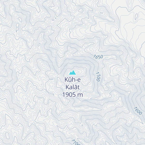Map of Kūh-e Kalāt