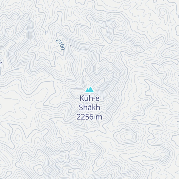 Map of Kūh-e Shākh