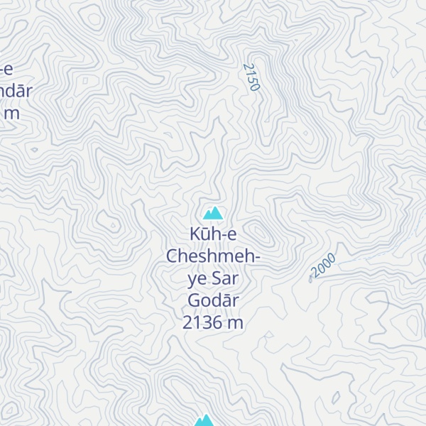 Map of Kūh-e Cheshmeh-ye Sar Godār