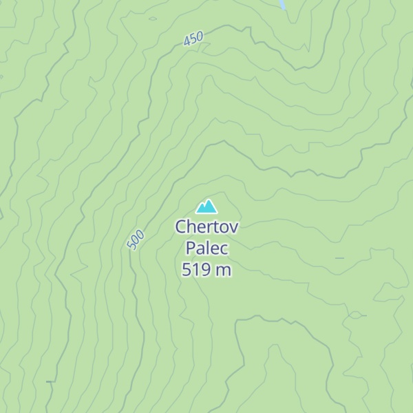 Map of Chertov Palec