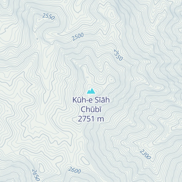 Map of Kūh-e Sīāh Chūbī
