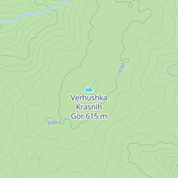 Map of Verhushka Krasnih Gor