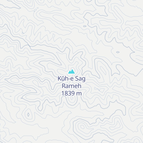 Map of Kūh-e Sag Rameh
